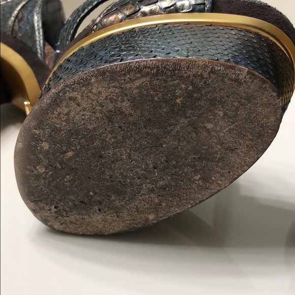 Gucci python platform sandals - Picture 7 of 8